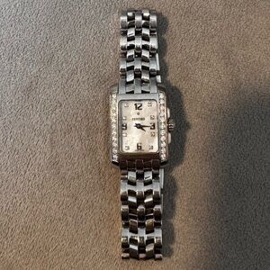 Concord stainless steel watch with diamonds